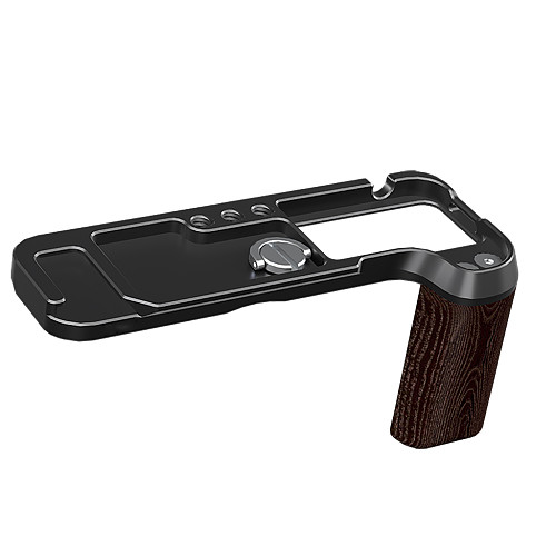 Aluminum Alloy Quick Release L Plate Wooden Camera Hand Grip Handle Base Holder Board Mount for Fujifilm X100VI for ARCA Tripod
