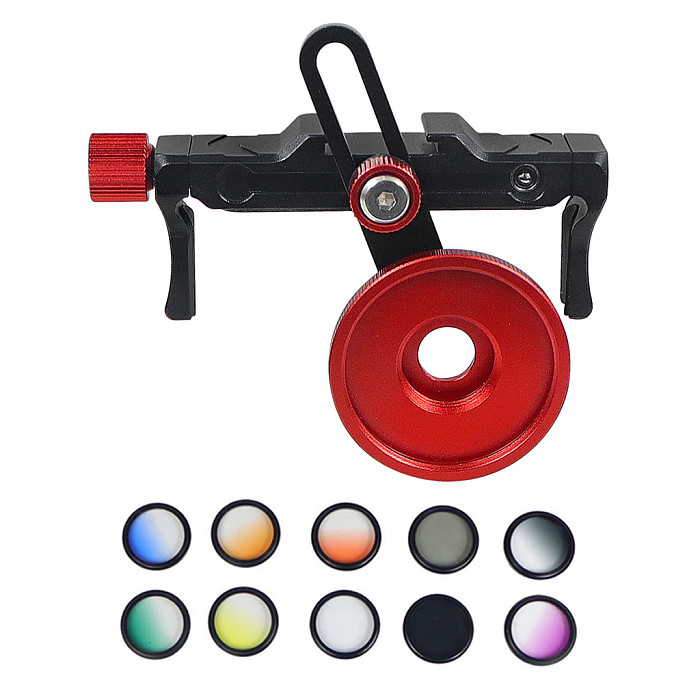 Aluminum alloy Expansion Phone Clip/Filter Adapter Bracket For 67-80mm Mobile Phone With 0.45x Wide-angle Macro 37mm Filter