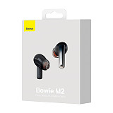 Baseus TWS True Wireless Bluetooth-compatible Earphones Bowie Series M2 Universal USB to Type-C 3A 0.39m+Dual Color Earcaps 4pcs