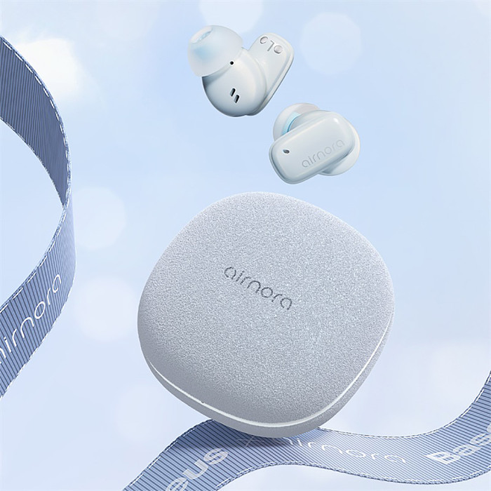 CN Baseus AirNora Series 2 TWS True Wireless Bluetooth-compatible Earphones Universal USB to Type-C 3A 0.39m+Dual Color Earcaps 4pcs