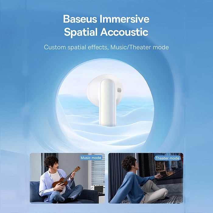 Baseus Bowie Series M3 TWS True Wireless Bluetooth-compatible Earphones Including Simple Universal Data Cable Type-c 3A 0.39M