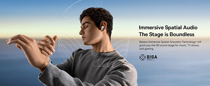 Baseus Bowie Series M2s TWS True Wireless Bluetooth-compatible earphone s including Universal USB to Type-C+Earcaps 4pcs