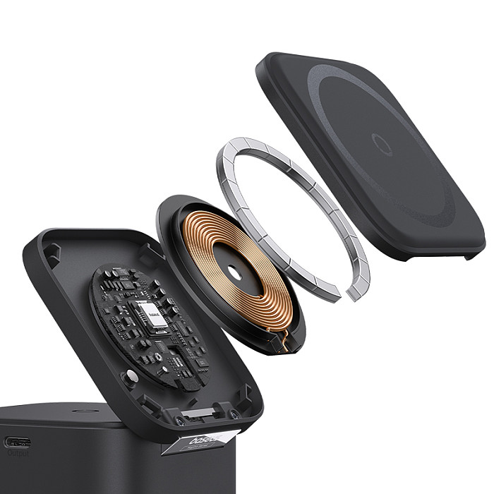 Baseus MagPro 2-in-1 Magnetic Wireless Charger 25W Mobile phone Interstellar Black