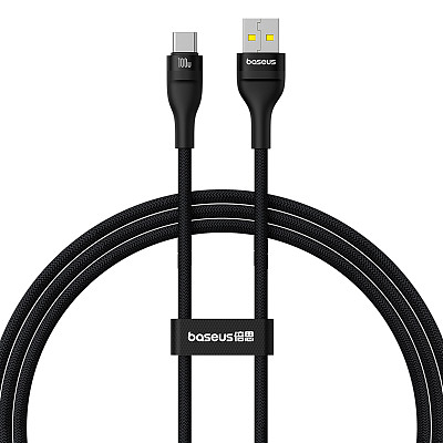 Baseus For All USB-C Devices  USB to for Type-C 100W 2m Fast Charging Cable For Apple 15/ HUAWEI/Honor/
