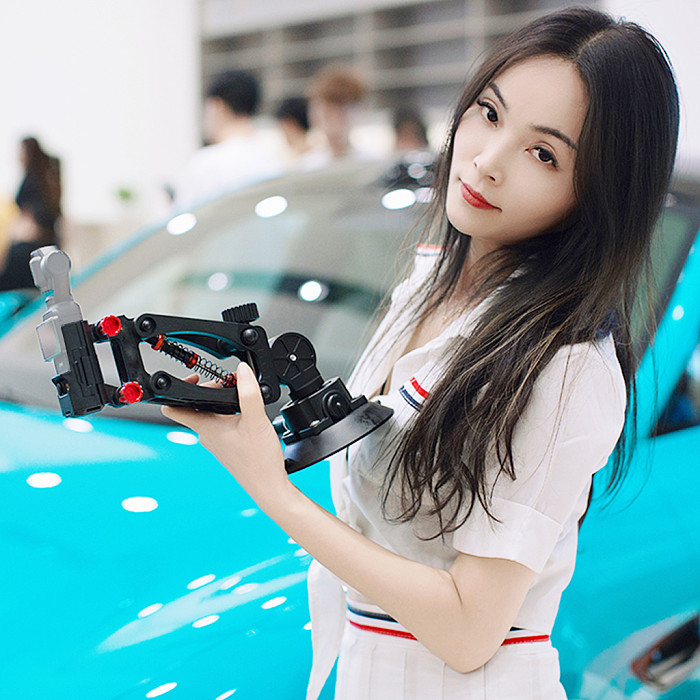 Z-Axle Camera Car Bracket Suction Cup Mount for DJI Osmo Pocket 3 Gimbal Car Holder Stabilizer Car Windshield Attach Accessories