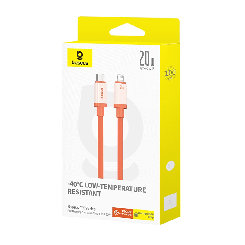Baseus  Anti freeze Series Fast Charging Data Cable For Type-C to iP 20W  For Phone