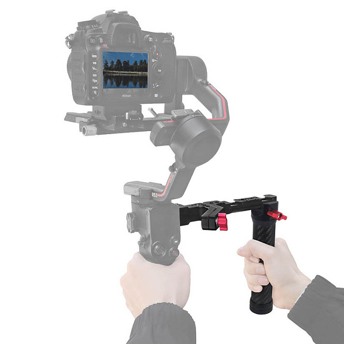 L-Bracket Handle for DJI Ronin RS2/RS3/RS3 PRO/RS3 Mini/RS4/RS4 PRO Gimbal Stabilizer Handle Grip Monitor Video Light Mic Mount
