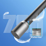 12CM 22CM 32CM Selfie Stick Monopod Carbon Fiber Invisible Extension Rod For Insta360 X3 for GoPro Hero 12 11 10 Action Camera