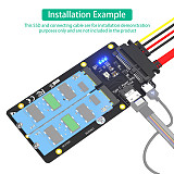 New Version 2 in 1 Combo M.2 NGFF NVMe SSD/SATA-Bus SSD to SFF-8654 And SATA Adapter