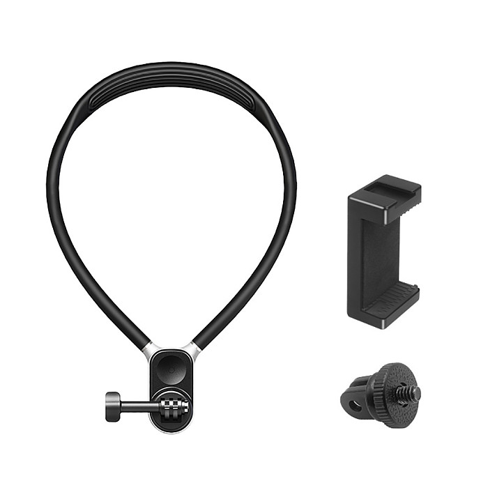 Silicone Magnetic Neck Hold Mount for Gopro 12 Insta360 Action Camera Mobile Phone Anti-shake Lanyard Strap Bracket Accessories
