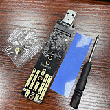 M2 SSD Enclosure Adapter Card M.2 to USB3.1 Case for NVME NGFF PCI-E 2230/2242/2260/2280 SSD NVME to USB TYPE-A Converter Card