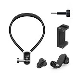 Silicone Magnetic Neck Hold Mount for Gopro 12 Insta360 Action Camera Mobile Phone Anti-shake Lanyard Strap Bracket Accessories