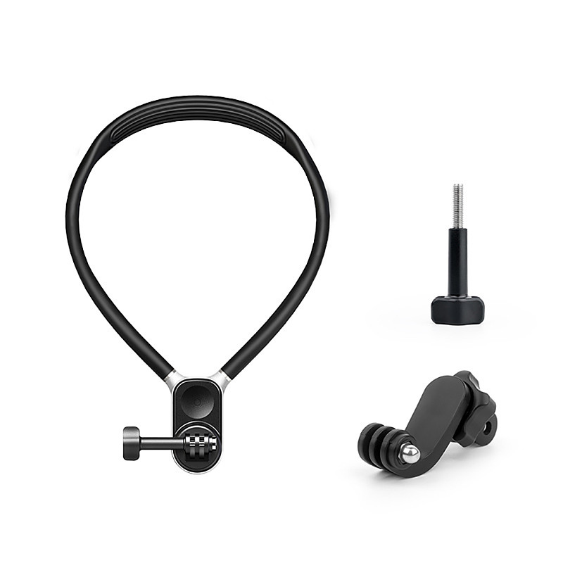 Silicone Magnetic Neck Hold Mount for Gopro 12 Insta360 Action Camera Mobile Phone Anti-shake Lanyard Strap Bracket Accessories