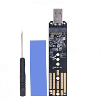 M2 SSD Enclosure Adapter Card M.2 to USB3.1 Case for NVME NGFF PCI-E 2230/2242/2260/2280 SSD NVME to USB TYPE-A Converter Card