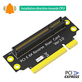 PCI-e 1X 4X 8X 3.0 90 Degree Reverse Male to Female Riser CPU Extension Card Adapter For 1U 2U Server