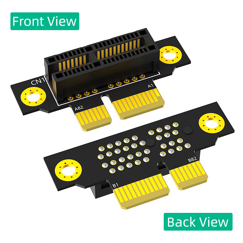 PCI-e 1X 4X 8X 3.0 90 Degree Reverse Male to Female Riser CPU Extension Card Adapter For 1U 2U Server