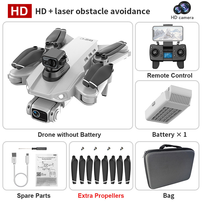 LYZRC L900ProMAX Laser Obstacle Avoidance Intelligent UAV GPS Brushless Professional HD Aerial Photography Folding Four-axis