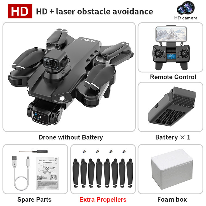 LYZRC L900ProMAX Laser Obstacle Avoidance Intelligent UAV GPS Brushless Professional HD Aerial Photography Folding Four-axis