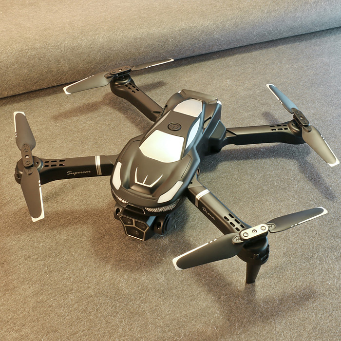 V68 Drone Optical Flow Obstacle Avoidance Three Camera Aerial Photography Aircraft Folding Remote Control Aircraft Set