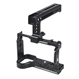 Aluminum Alloy Flash Cage Quick Mounting Quick Removal Rabbit Cage Protection Frame For SONY SONY A6700 SLR Camera