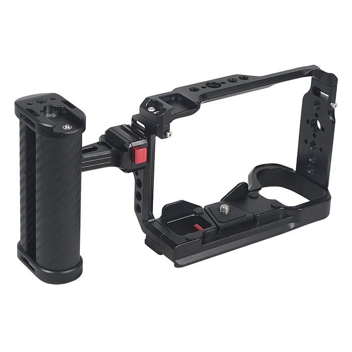 Aluminum Alloy Flash Cage Quick Mounting Quick Removal Rabbit Cage Protection Frame For SONY SONY A6700 SLR Camera