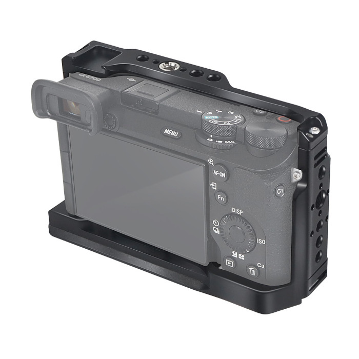 Aluminum Alloy Flash Cage Quick Mounting Quick Removal Rabbit Cage Protection Frame For SONY SONY A6700 SLR Camera