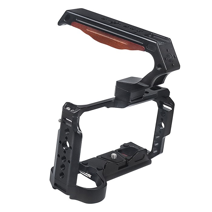 Aluminum Alloy Flash Cage Quick Mounting Quick Removal Rabbit Cage Protection Frame For SONY SONY A6700 SLR Camera