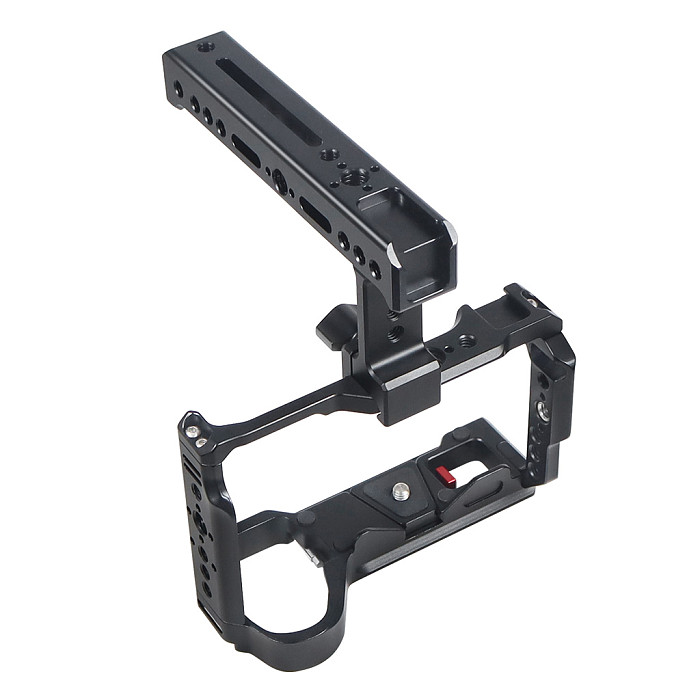 Aluminum Alloy Flash Cage Quick Mounting Quick Removal Rabbit Cage Protection Frame For SONY SONY A6700 SLR Camera