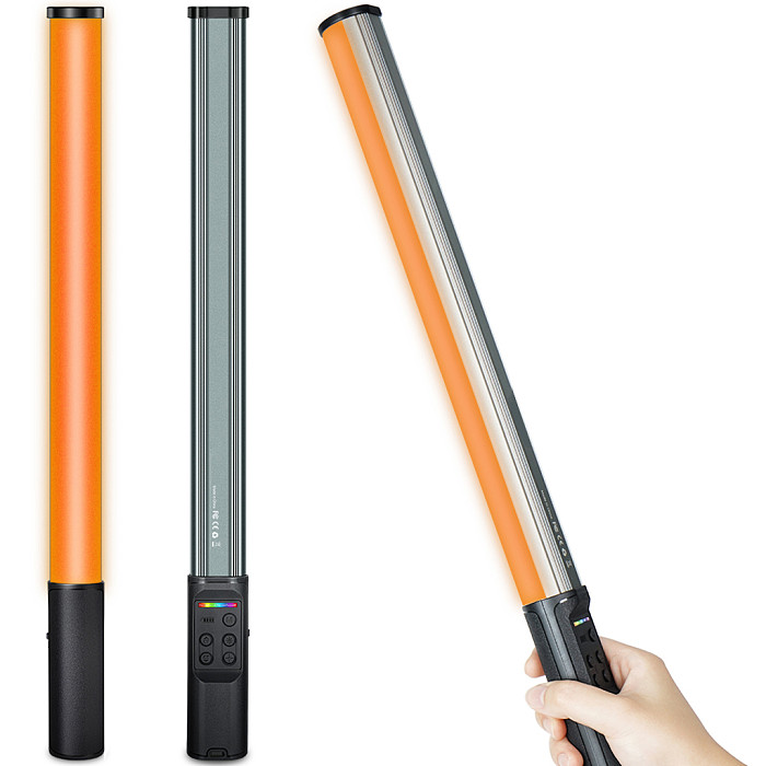 W150RGB-II Selfie Stick Light Handheld RGB Light Tube Atmosphere LED Video Light with Tripod for Photography Video Live Vlogging