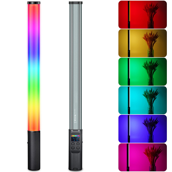 W150RGB-II Selfie Stick Light Handheld RGB Light Tube Atmosphere LED Video Light with Tripod for Photography Video Live Vlogging