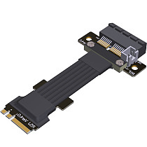 M.2 WiFi A.E Key To PCIe4.0 x1/x4/x16 Extension Cable Full Speed Gen4 8Gbps Adapter PCI-E 4.0 M2 WiFi A+E key To 1x Riser Cable