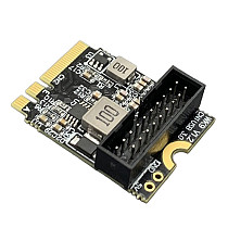 M.2 WiFi A.E Key to USB 3.0 19P/20P Motherboard Front Panel Adapter Card for M.2 2230 A+E Key SSD for USB Wireless Network Card