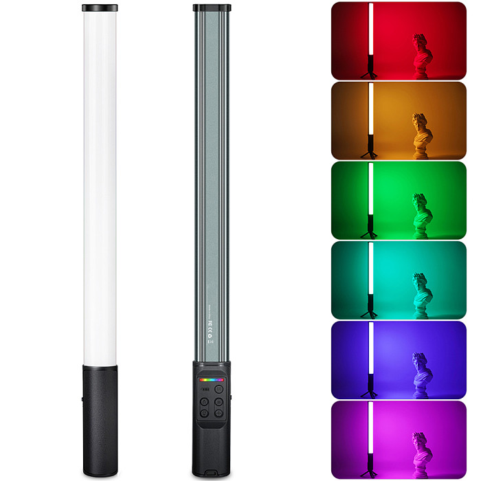 W150RGB-II Selfie Stick Light Handheld RGB Light Tube Atmosphere LED Video Light with Tripod for Photography Video Live Vlogging