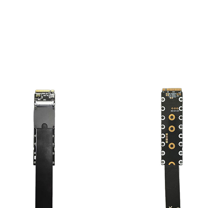 For M.2 NGFF NVMe Key M to PCI-E 5.0 x16 Graphics Card Extension Cable M.2 Turn 90 Angled 16x M.2 Riser Card Adapter GPU Cable