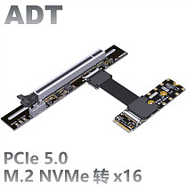 For M.2 NGFF NVMe Key M to PCI-E 5.0 x16 Graphics Card Extension Cable M.2 Turn 90 Angled 16x M.2 Riser Card Adapter GPU Cable
