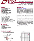 LTC6268-10 High Speed Photoelectric Detection Module Single 4GHz Ultra-Low Bias Current Input Op Amp Transimpedance Amplifiers