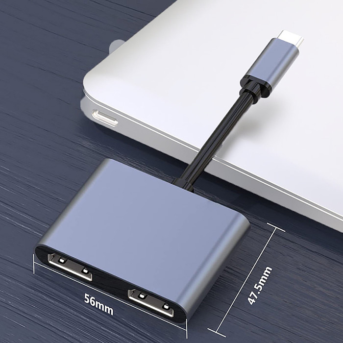 4 in 1 Usb Hub USB C to HDMI-compatible Splitter Type-C to Dual HDMI-compatible USB 3.0 Docking Station For MacBook PC Laptop