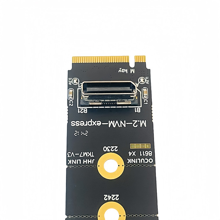 For M.2 NVME to Oculink Female Dock SFF-8612 Adapter PCI-E X4 Adapter Card Support DOCK-OC4 for 2.5inch NVME U.2(SFF 8639)SSD