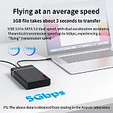 (Acasis) 3.5-inch/2.5-inch Portable Hard Drive Case Intelligent Protection USB 3.0 With Power Supply Laptop SATA Hard Drive Case