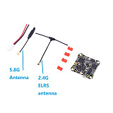 JHEMCU F411ELVTX 1S-2S ELRS 12A ESC 400MW VTX For RC FPV Quadcopter Accessories Replacement Part Racing Drone
