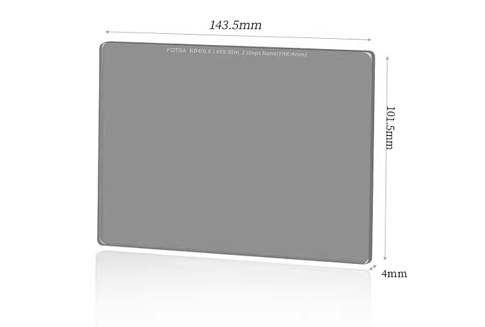 FOTGA Optical Glass 4x4 / 4x5.65  Camera Filter Square ND Neutral Density Filter Medium Grey Density Lens Full ND 2 4 8 64 1000 Filter