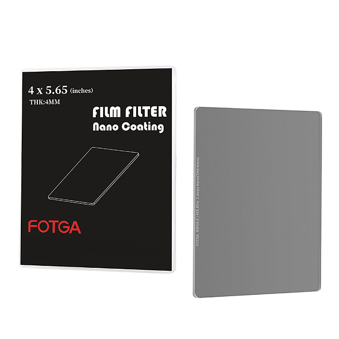 FOTGA Optical Glass 4x4 / 4x5.65  Camera Filter Square ND Neutral Density Filter Medium Grey Density Lens Full ND 2 4 8 64 1000 Filter