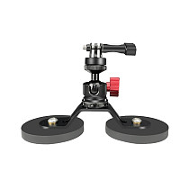 Strong Magnetic Magnet Suction Cup Bracket Ball Head Mount Base Adapter for Gopro 12 OSMO Action DSLR Camera Phone Light Stand