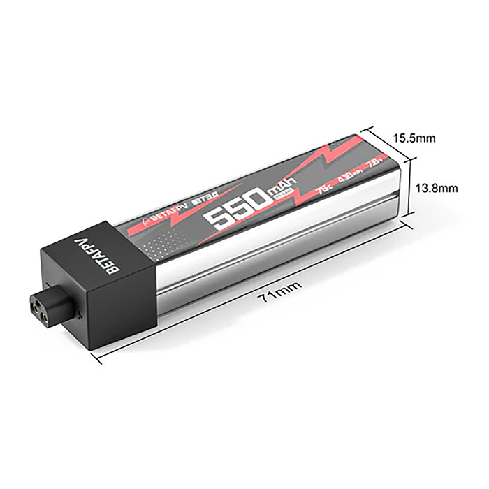 (BETAFPV) 2PCS BT3.0 550mAh 2S Battery For Aircraft Accessories