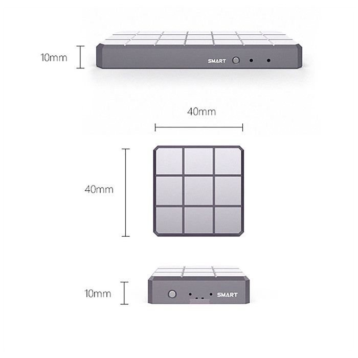 For M.2 NVMe 2230 SSD Enclosure with Touch Control USB3.2 GEN2 10Gbps PCIe SSD Case with Write/Read Protection Support UASP TRIM