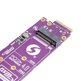 JEYI  M.2 NVME to EDSFF E1.S Adapter Card PCIE4.0/3.0X4 SSD Expansion Card (M.2 NVME to E1.S For 1U Server Chassis)