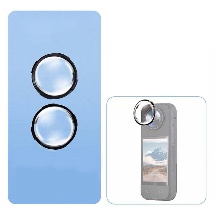 For Insta360 X4 Protective Case 1/4 Expansion Bracket Optical Glass Protective Lens Silicone Lens Case Action Camera Accessories