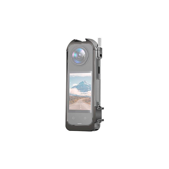 For Insta360 X4 Protective Case 1/4 Expansion Bracket Optical Glass Protective Lens Silicone Lens Case Action Camera Accessories