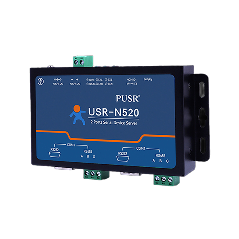 USR-N520-H7 Serial Server RS232/RS485/RS422 to Ethernet TCP/IP Converter Support Two Serial Port DHCP/Modbus Gateway