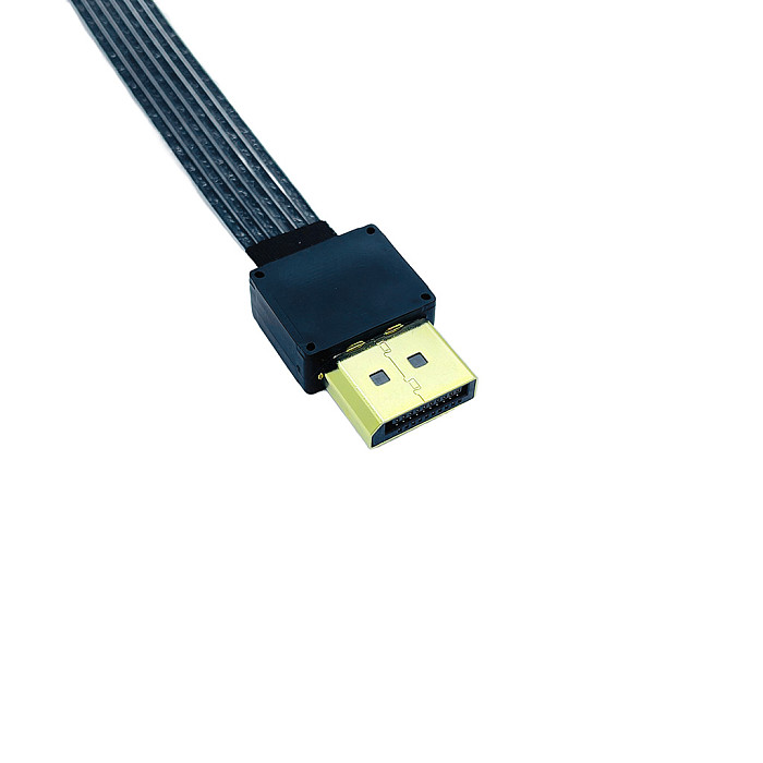 DP1.4 DP2.0 Video Cable Connection Cable for Computer Monitor Copper Silver-plated  90° Angled 8K HD Cable 8K 60Hz / 4K 240hz